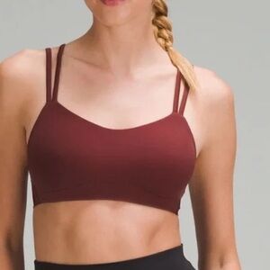 Lululemon like a cloud bra *light support B/C cup in Red Merlot